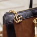 Gucci Brown Ophidia Medium Top Handle Bag