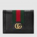 Gucci Black Ophidia Card Case Wallet