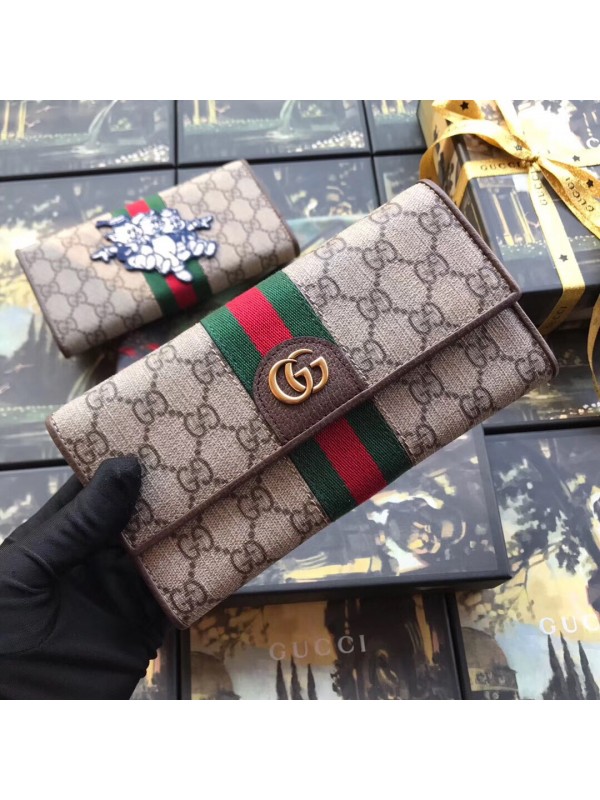 Replica Gucci GG Ophidia Continental Wallet With Three Little Pigs